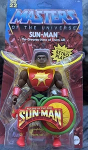Mattel Masters of the Universe Origins 5,5 pulgadas Sun-Man The Greatest Hero ¡NUEVO! - Imagen 1 de 12