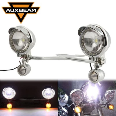 Kit de barra de luz de señales de giro antiniebla de paso de conducción para Honda Shadow ACE 1100 VT1100C Foto 1 de 4