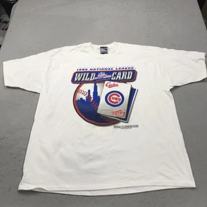 VINTAGE Chicago Cubs Shirt Herren 2XL XXL Pro Player Wild Card Playoffs 1998 90s - Bild 1 von 9