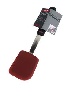 New OXO Softworks Red Silicone Cookie Brownie Lifter Safe for Nonstick Red Logo - Picture 1 of 1