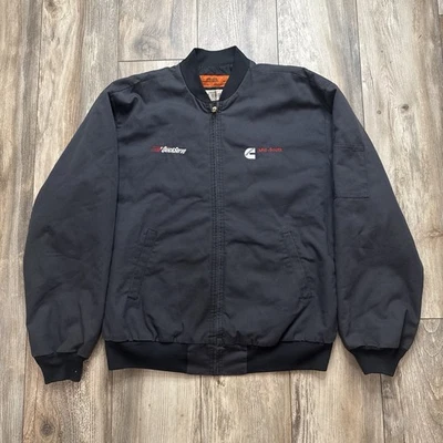 Vintage Work Bomber Jacket Cintas Size Large Rugged Worn Quick Serve Mid-South - Image 1 of 4