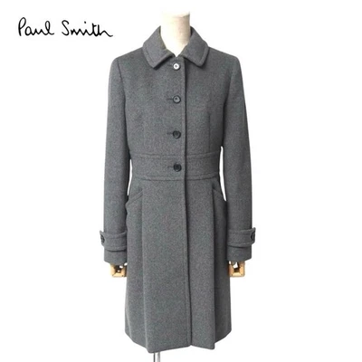 Paul Smith 羊毛长外套不锈钢领女式日本 — 第 1/4 张图片