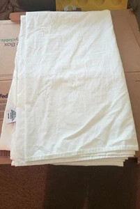 kirkland signature flat sheet Queen white Striped 100% pima cotton - Picture 1 of 4