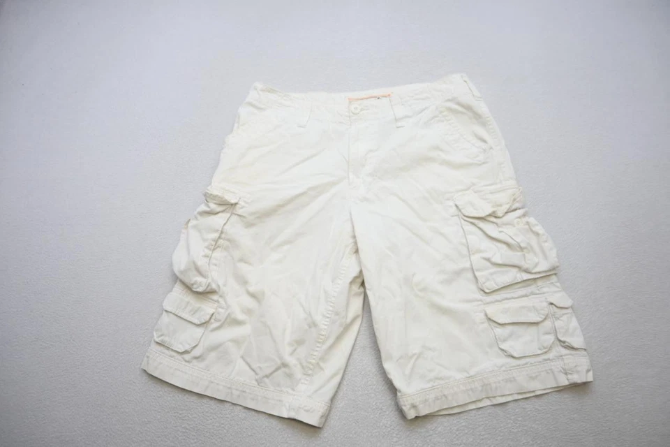 Pantalones Cortos Chinos Urban Pipeline UP Cargo Caqui Blanco Safair Resistente Para Hombres Talla 34 Foto 1 de 4