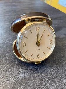 Vintage kühner und schöner Elgin Reisewecker zum Aufziehen funktioniert gut #H - Bild 1 von 22