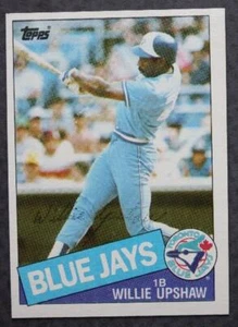 Toronto Blue Jays Star Willie Upshaw autographed 1985 Topps card SIGNED TWICE--- - Picture 1 of 1