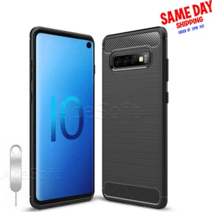Ultra-Thin Slim Soft Brushed Protective Case Cover f Samsung Galaxy S10 SM-G973U - Picture 1 of 1