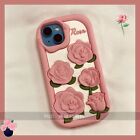 Cute 3D Rose Flower Soft Rubber Silicone Gel Back Cover Case For iphone 14 13 12