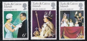 Turks and Caicos Islands - 1977 25 Years Regency of Queen Elizabeth II - MNH - Picture 1 of 1