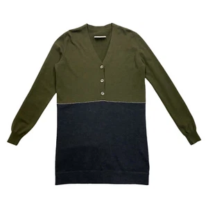 Maison Margiela Long Cardigan | Vintage MM6 Designer Damen Grün Strick Pullover - Bild 1 von 3