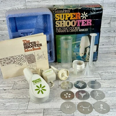 Vtg WearEver 70001 Super Shooter Electric Cookie Canape Candy Maker Complete Set - Image 1 of 4