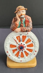 Vintage Emmett Kelly Circus Collection Clown mit Wagenrad Limited Edition #/ - Bild 1 von 11