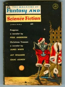 Rare January 1962 Magazine of FANTASY & SCIENCE FICTION! Anderson! Asimov! White - Picture 1 of 3