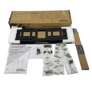 Best Buy essentials Black Full Motion Wall Mount for 47–84" TVs BE-MLFM - Picture 1 of 12