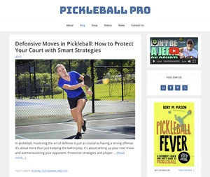 [NEW DESIGN] * Pickleball Website * Premade Website Affiliate Blog AUTO CONTENT - Picture 1 of 5