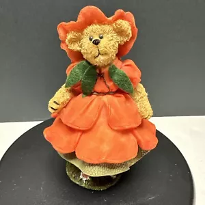 Boyds Bears Poppy August Flower Of The Month Figurine Numbered Rare 2010 - Picture 1 of 5
