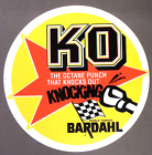 1970's BARDAHL OIL "KO" fuel additive 4.25" peel-off sticker MINT 2b