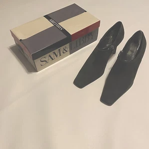 Sam & Libby Ankle Bootie Gray Suede Leather Size 9M Shoes Side Zipper NEW - Picture 1 of 12