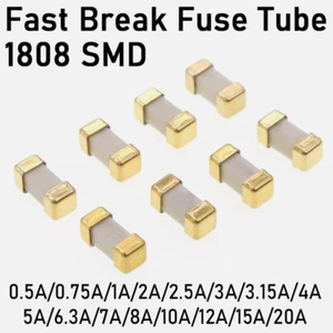 1808 SMD Fast Break tubo de fusible 125V 220V 250V soporte de fusible 0,5A ~ 20A - Imagen 1 de 6
