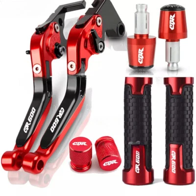 Red For HONDA CBR600 F2,F3,F4,F4i 1991-2007 Brake Clutch Levers Handlebar Grips - Imagem 1 de 4