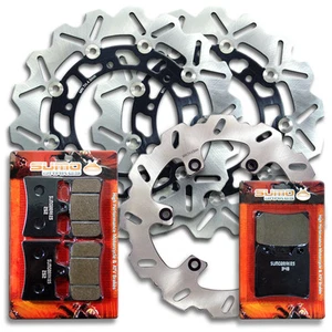 Yamaha Front + Rear Brake Disc Rotor + Pads FZ1 / FZS 1000 Fazer [2001-2005] - Picture 1 of 4