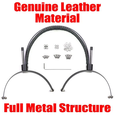 MARKENLOS Genuine Leather Full Metal Headband For Audeze LCD Series 2 3 4 X XC Headphone