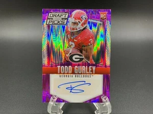 2015 PANINI PRIZM DRAFT PICKS #146 TODD GURLEY VIOLET MOSAIC PRIZM AUTO /99 RC  - Bild 1 von 4