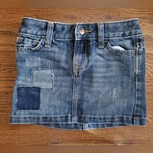 OLD NAVY Girls XS/5 blue jean Denim skirt - Picture 1 of 8