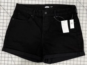 Old Navy 14 Black OG High Rise Shorts 3” Inseam R8 - Picture 1 of 9