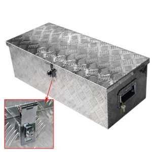 Labwork 30 Zoll Silber Aluminium Garage Werkzeugkiste & T-Griff für Pritsche Anhänger Wohnmobil - Bild 1 von 9