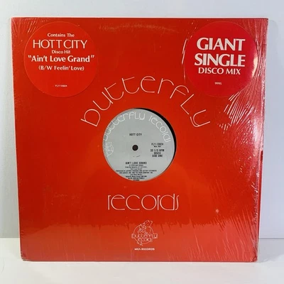 HOTT CITY Ain't Love Grand 12" Single ELECTRO '79 Butterfly (VG+) - Image 1 of 4