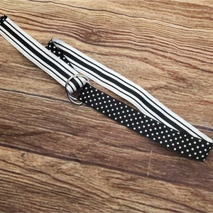 Lands End Women's reversible fabric belt size M - Picture 1 of 4