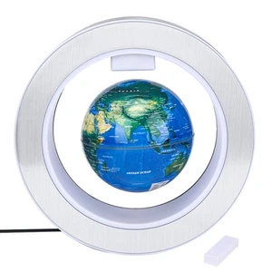 Schwebender Globus Mit LED-Leuchten Magnetfeld-Schwebe-Weltkarte Globus BA - Bild 1 von 14