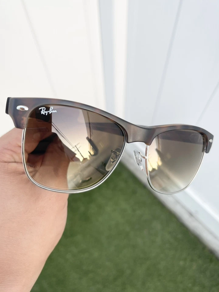 Nuevo con etiquetas Auténtico Ray Ban Grande Clubmaster RB4175 4175 Habana Marrón Talla 57/16 Foto 1 de 4