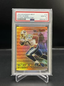 1999 Bowman’s Best Eddie George Atomic Refractor /100 PSA 10 POP 1 Titans - Picture 1 of 2
