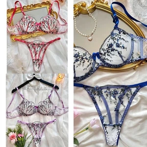 Romantische Fee Damen Sexy Dessous Exotische Sets Durchsichtig Spitze Unterwäsc - Picture 1 of 31