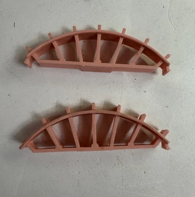 Remco Showboat 1960s roda traseira parte superior reparo aba quebrada rosa - Imagem 1 de 3