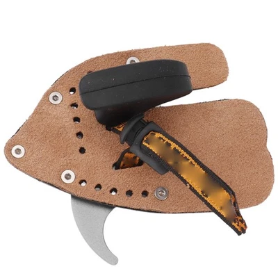 Archery Finger Tab & Arm Guard Recurve Bow Hunting Accessory AH2 Black Gray S - Image 1 of 4