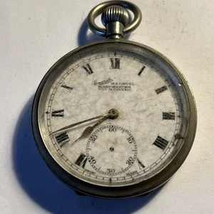 Vintage Everite H Samuel Pocket Watch 15 Jewels Spares or Repair - Picture 1 of 11