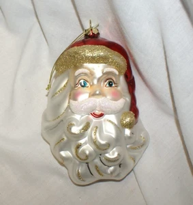 Weihnachtsmann Weihnachtsschmuck Santa 6" von Martha Stewart Glas - Bild 1 von 3