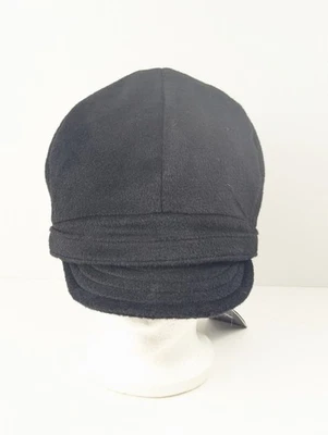 Boné ARMANI EXCHANGE preto Newsboy Cabbie tamanho M/L mistura de lã - Imagem 1 de 4