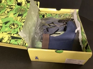 Fly London Unbuckle Leather Zip Mid Boots Yeti Ocean Blue Women’s 5.5 US - Picture 1 of 8