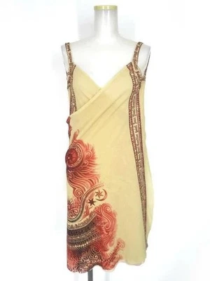 Used Jean Paul Gaultier Soleil / Tattoo Pattern Power Net Wrap Tunic Dress - Image 1 of 4