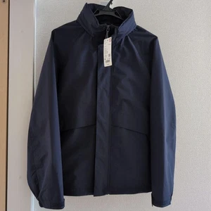 Uniqlo Windproof Stand Blouson Navy Japan Size M (US S) Relaxed Silhouette New - Picture 1 of 3