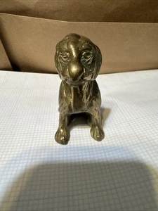 Vintage Brass Dog Figurine - Picture 1 of 10
