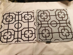 Set of 2 Dwell Studio Throw Pillow Covers with side zip 17" X 17"inches - Picture 1 of 11