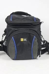 Estuche de colección Case Logic negro azul cámara estuche bolsa paquete para cámara de video de disparo puntual - Imagen 1 de 7