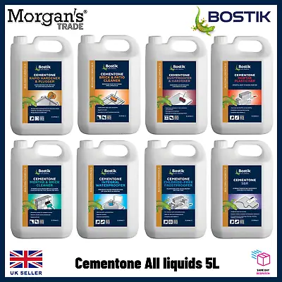 Bostik Cementone Adhesives Water Proofers Damp Proofing Sealants All Liquids  5L • 12.25£