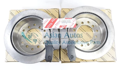 OEM GENUINO TOYOTA 4RUNNER 2003-2009 ROTORES Y PASTILLAS DE FRENO TRASERO 2X 4243160201 Foto 1 de 4
