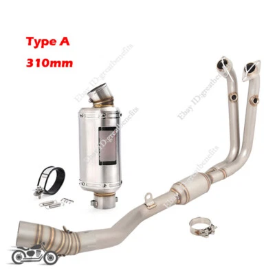 Tubo de enlace de cabezal de sistema de escape deslizable para CFMOTO 450SR NK450 450NK 2022-2024 Foto 1 de 4